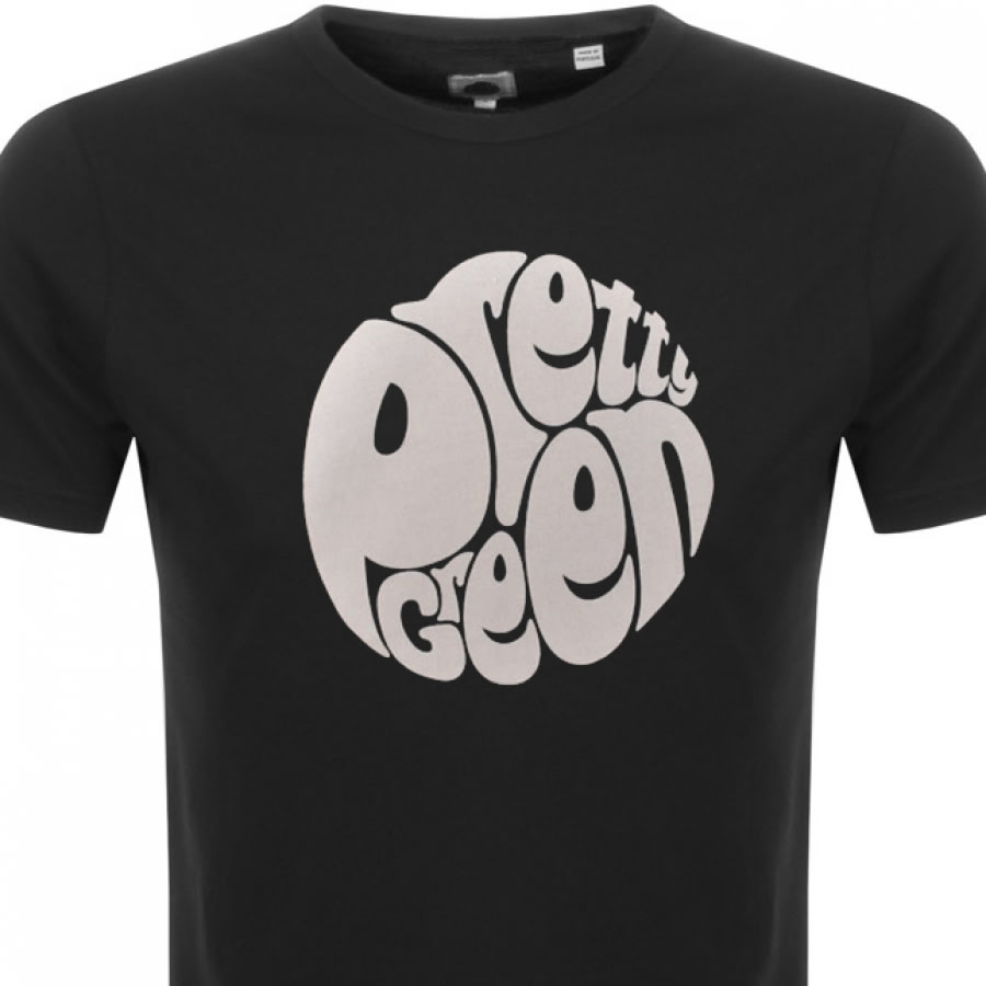 Alternative Image for ProductPretty Green Gillespie Logo T Shirt Black2